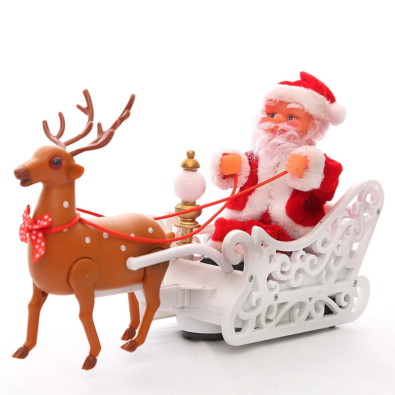 kroeg viel Mortal Kids Kerstmis Speelgoed Rendier Santa En Slee Elektrische Slee Model  Universele Wiel Herten Muzikale Kinderen Kerstmis Speelgoed Gift|Diecast &  Speelgoed auto´s| - AliExpress