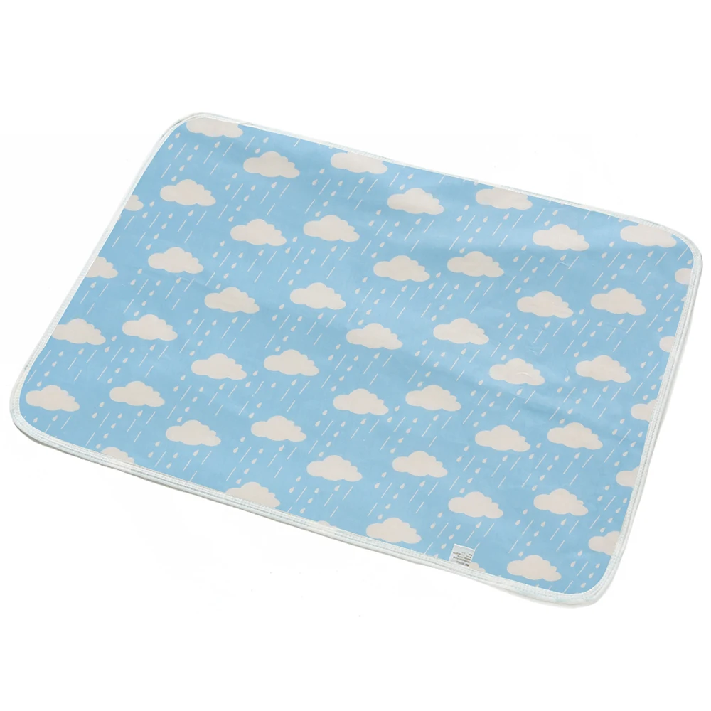 Pet Dogs Absorbent Mat Water Absorbency Diaper Sleeping Bed for Small Dog Reusable Diapers for Dog Urine Puppy Training Pad - Цвет: style 2 Raindrops