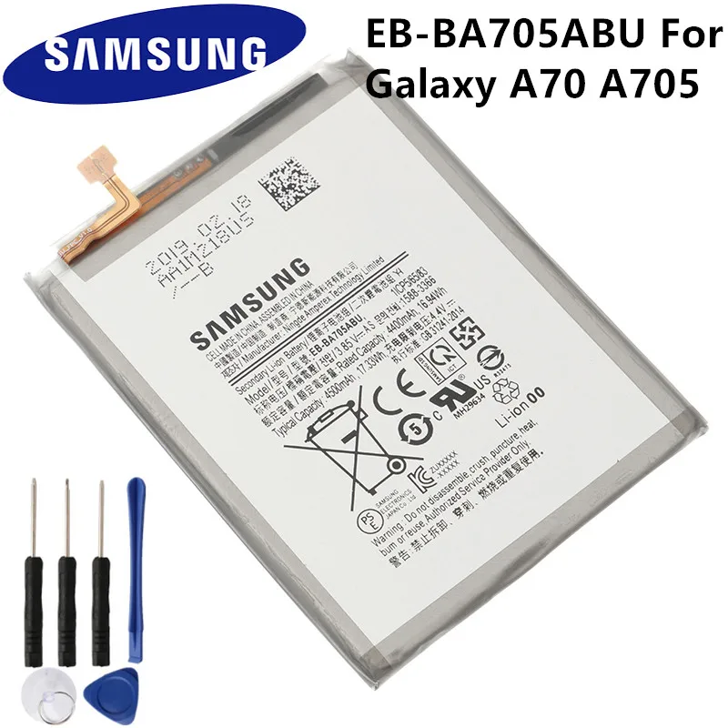 Original Samsung Battery EB-BA705ABU For Galaxy A70 A705 SM-A705 Genuine 4500mAh | Мобильные телефоны и аксессуары