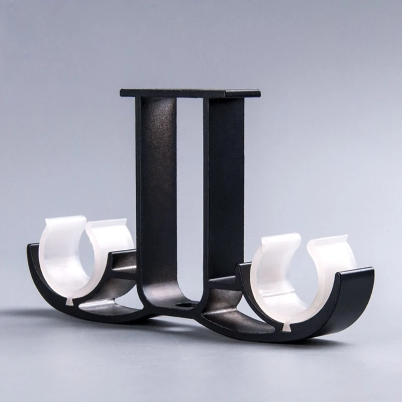 1pc Double Curtain Rod Brackets Window Hardware Holder Home Decor Side Top Mounted Easy to Install