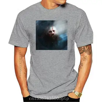 Nowy 2021 God of War T-shirt fajne Kratos Art Graphic Tee Game Lover koszula Hipster topy tanie i dobre opinie CASUAL SHORT CN (pochodzenie) COTTON Cztery pory roku Na co dzień Z okrągłym kołnierzykiem tops Z KRÓTKIM RĘKAWEM