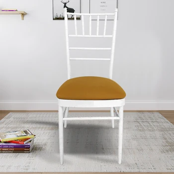 

Removable Spandex Stretch Elastic Chair Hood Seat Covers Dining Room Wedding Banquet Chair Covers Decor Multicolor Slipcover