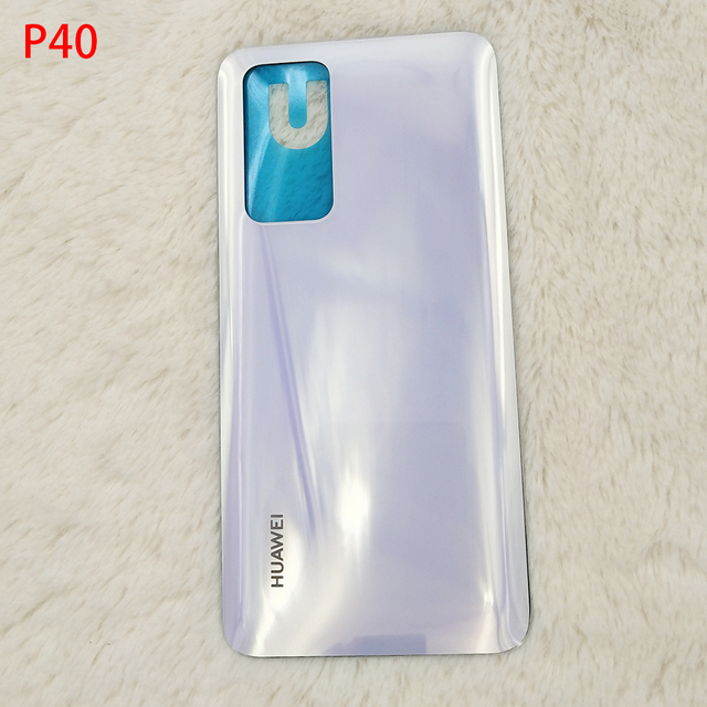 Huawei P40 Pro/P40 Glass Back Battery Cover Rear Door Housing Case For Huawei P40pro P 40 Repair Panel Part With Logo