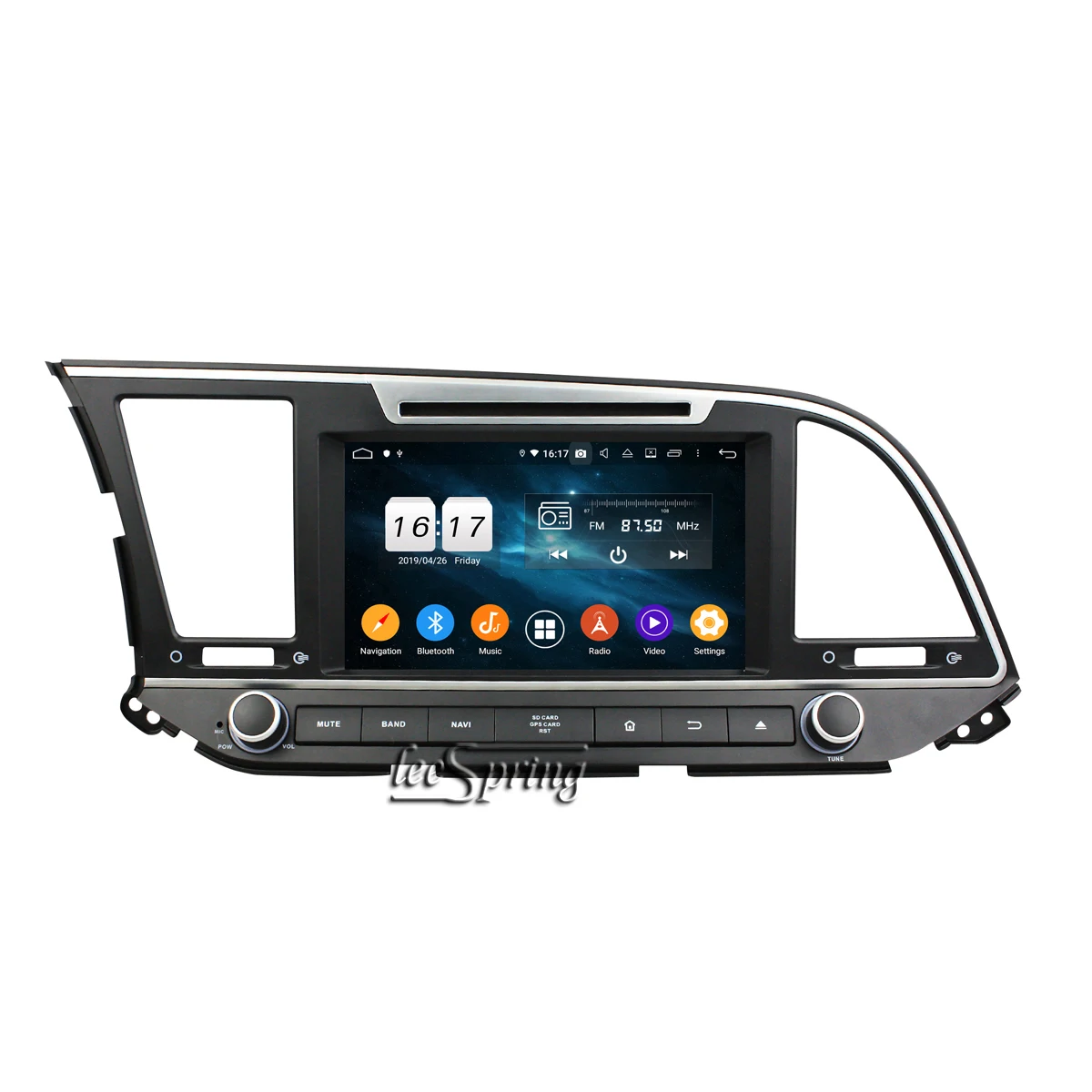 Android 9,0 автомобильный dvd-плеер для HYUNDAI Elantra- gps навигация автомобильный мультимедийный плеер 4+ 32G
