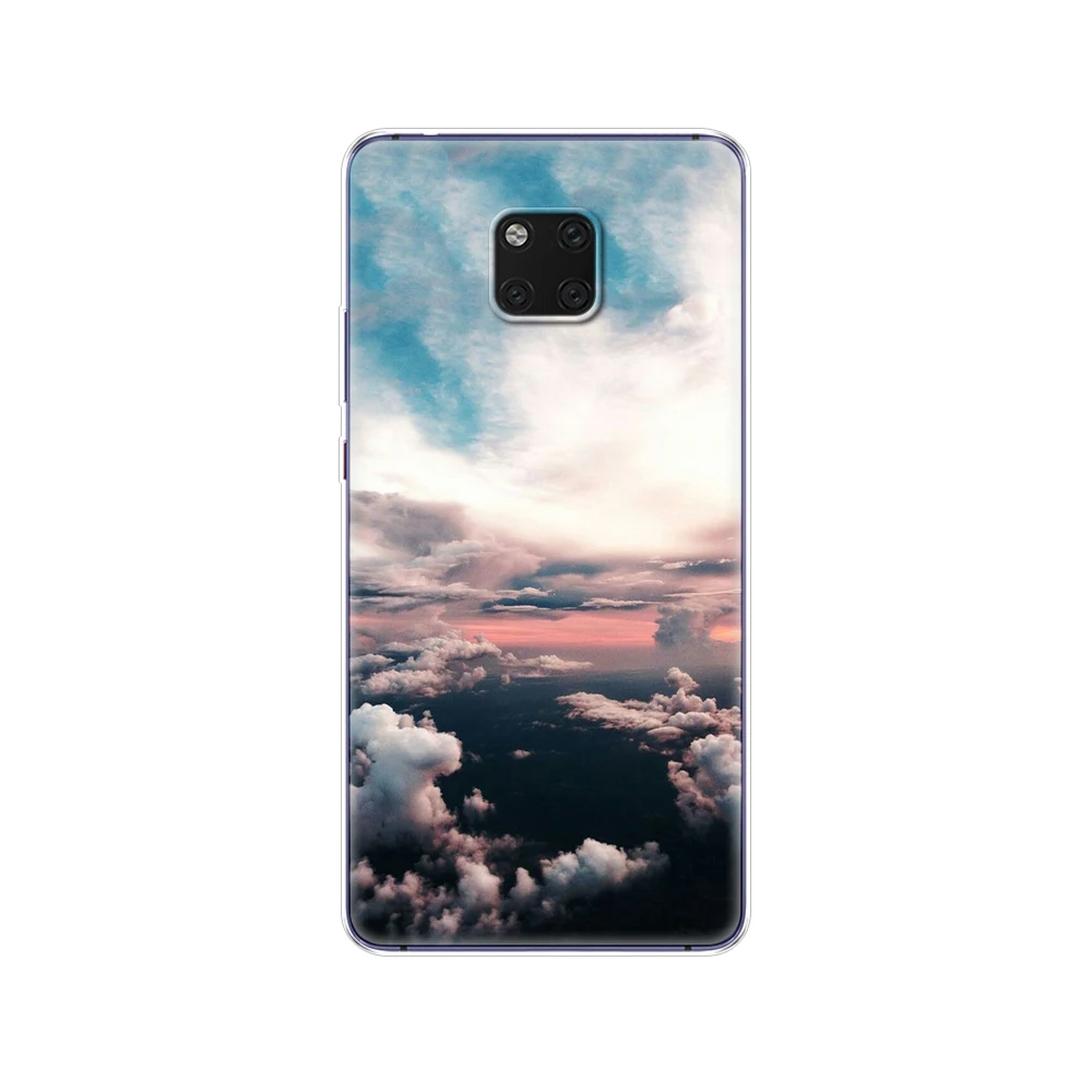 Силиконовый чехол для Huawei Mate 20 pro прозрачный мягкий из ТПУ телефона X накладка mate