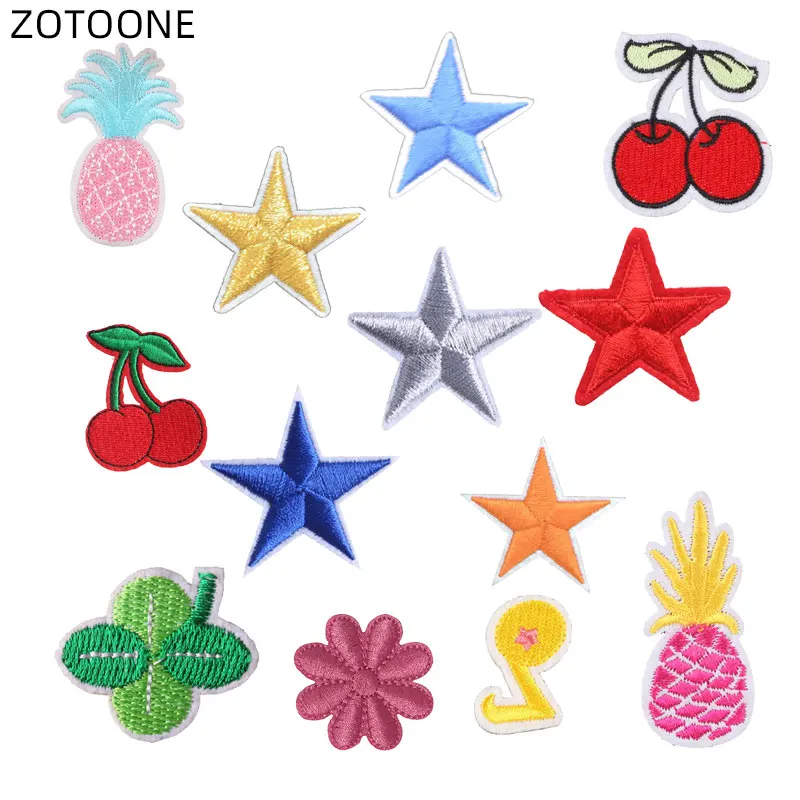 ZOTOONE звезда патч для одежды Железный На вишневых пластырей теплопередача Сделай