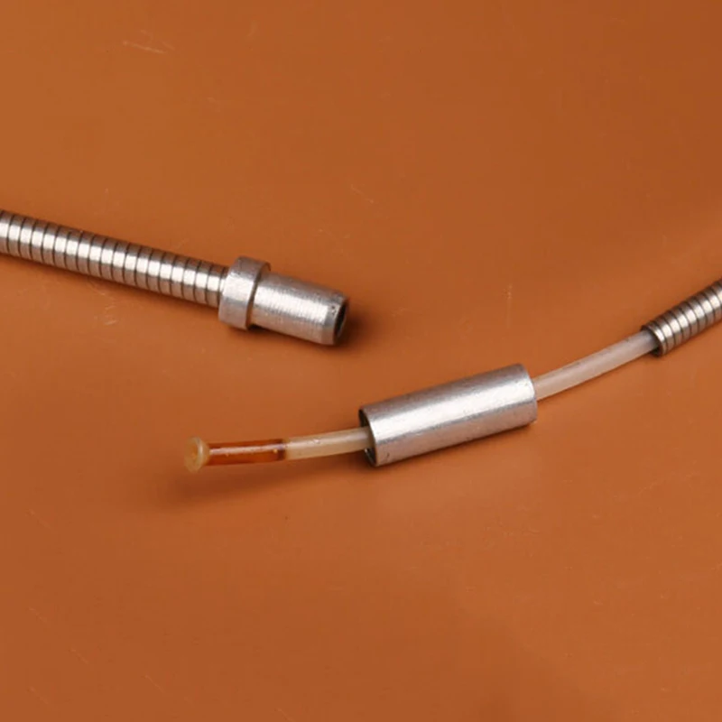 Fine workmanship 4Pcs Mountain Bike Bicycle V Brake Cable Stainless Steel Brake Tube Fittings long service life