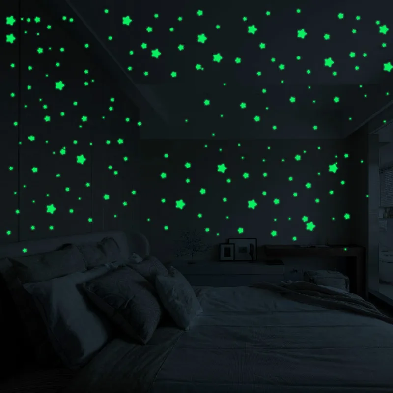 

Luminous Star Dot Stickers Children Bedroom Fluorescent Painting Toy PVC Glow in Dark Toys Kids Room Decorations 450/500pcs/set