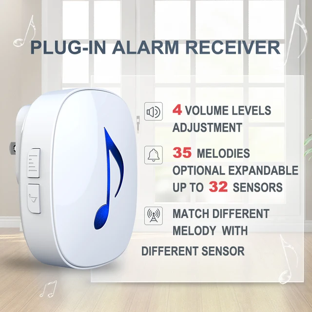 HTZSAFE 400 Meters Solar Wireless Driveway Alarm Outdoor Weather-Resistant Motion Sensor & Detector DIY Security Alert System 3