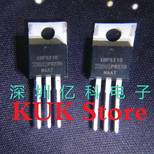 

Real 100% Original NEW IRF5210 IRF5210PBF Power MOSFET -100V -40A TO-220 50PCS/LOT