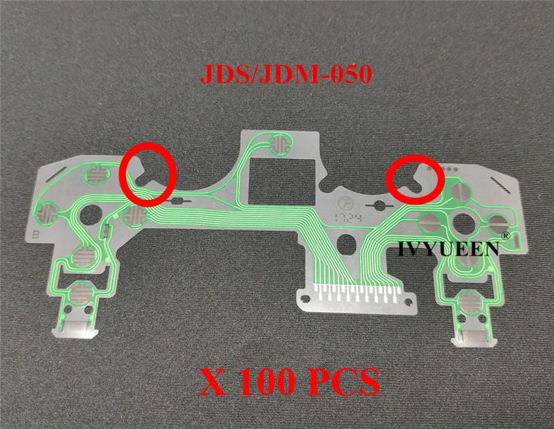 Iyueen 100 шт для PS4 Dualshock 4 Pro тонкая проводящая пленка для контроллера пленка ленточная печатная плата кнопки JDS-001/011/030/040/050