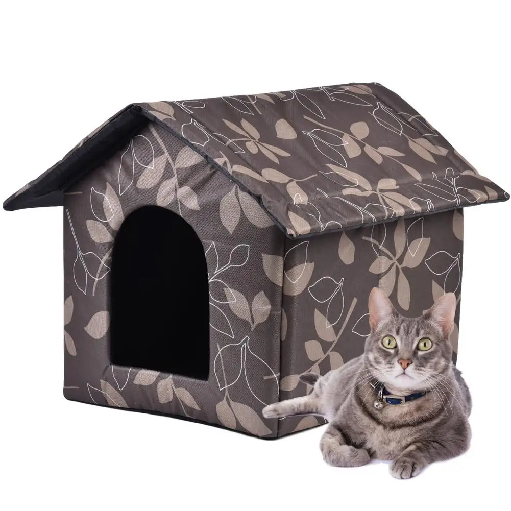 AIHOME casa impermeable para mascotas al aire libre impermeable casa para gatos plegable refugio para mascotas