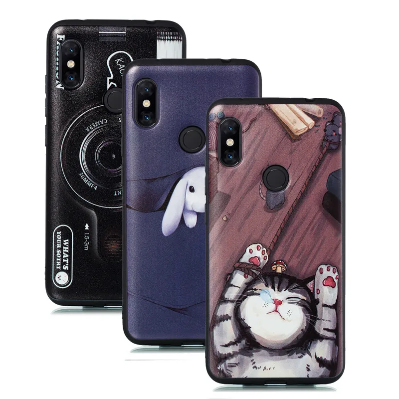 

SUEF Lazy cat Case Coque For Xiaomi Redmi note 5 pro note 6 7 For Redmi 7A Silicone phone case