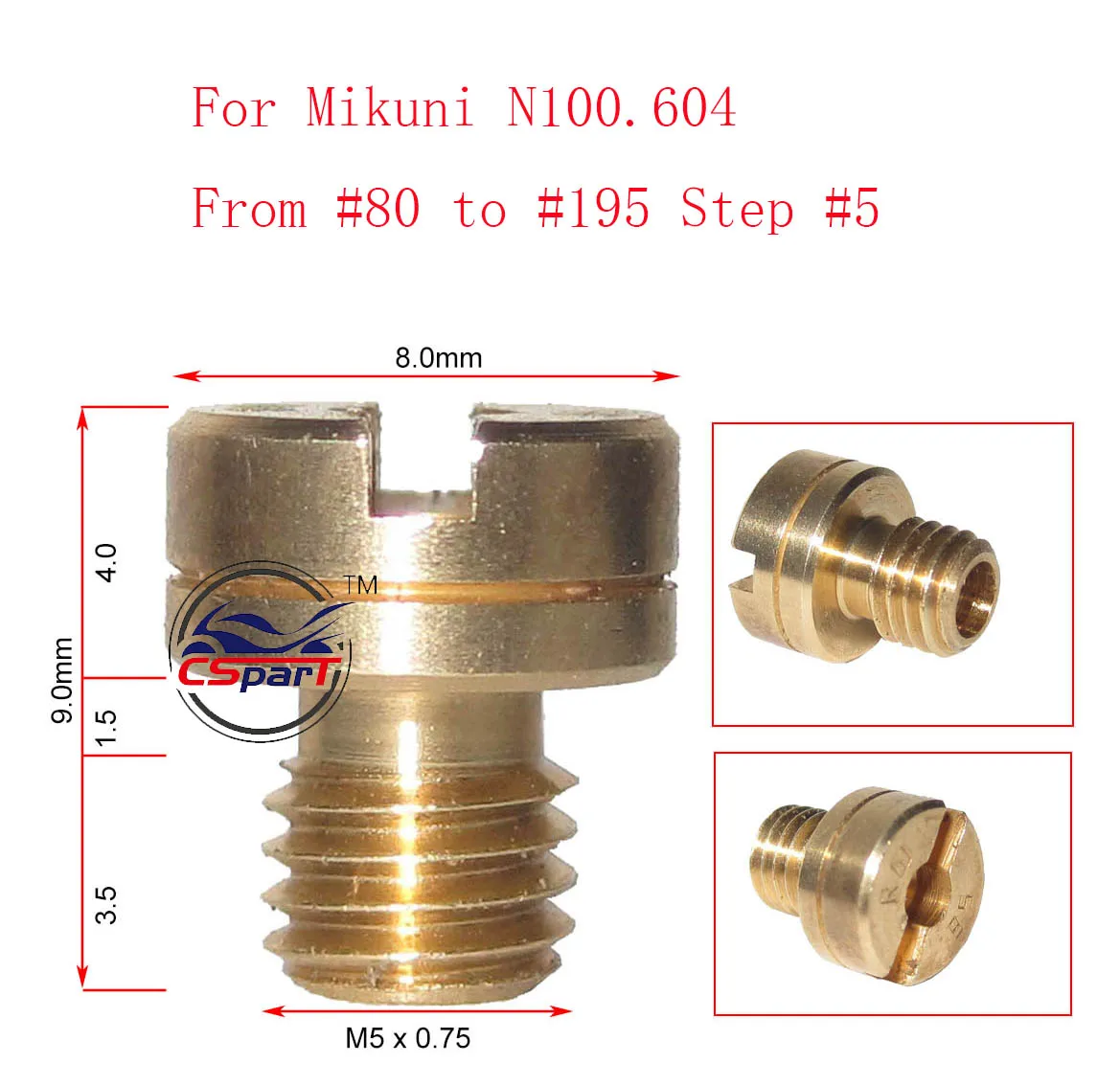 6 8 10 12 шт. мм большой круглый 9 Длина от #80 до #195 основной струи для Mikuni N100.604