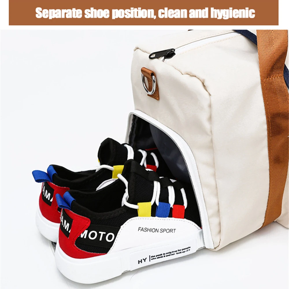 36-55L Outdoor Gym Bags for Men Women Fitness Shoulder Bags Dry Wet Separation Sequins Large Capacity Waterproof Handbag 10647