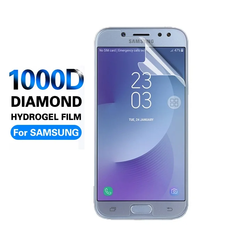 HD смартфон Гидрогелевая пленка Защитная Для Samsung J8 J7 J6 J4 Plus J3 для экрана Galaxy Note 7 5 4 3