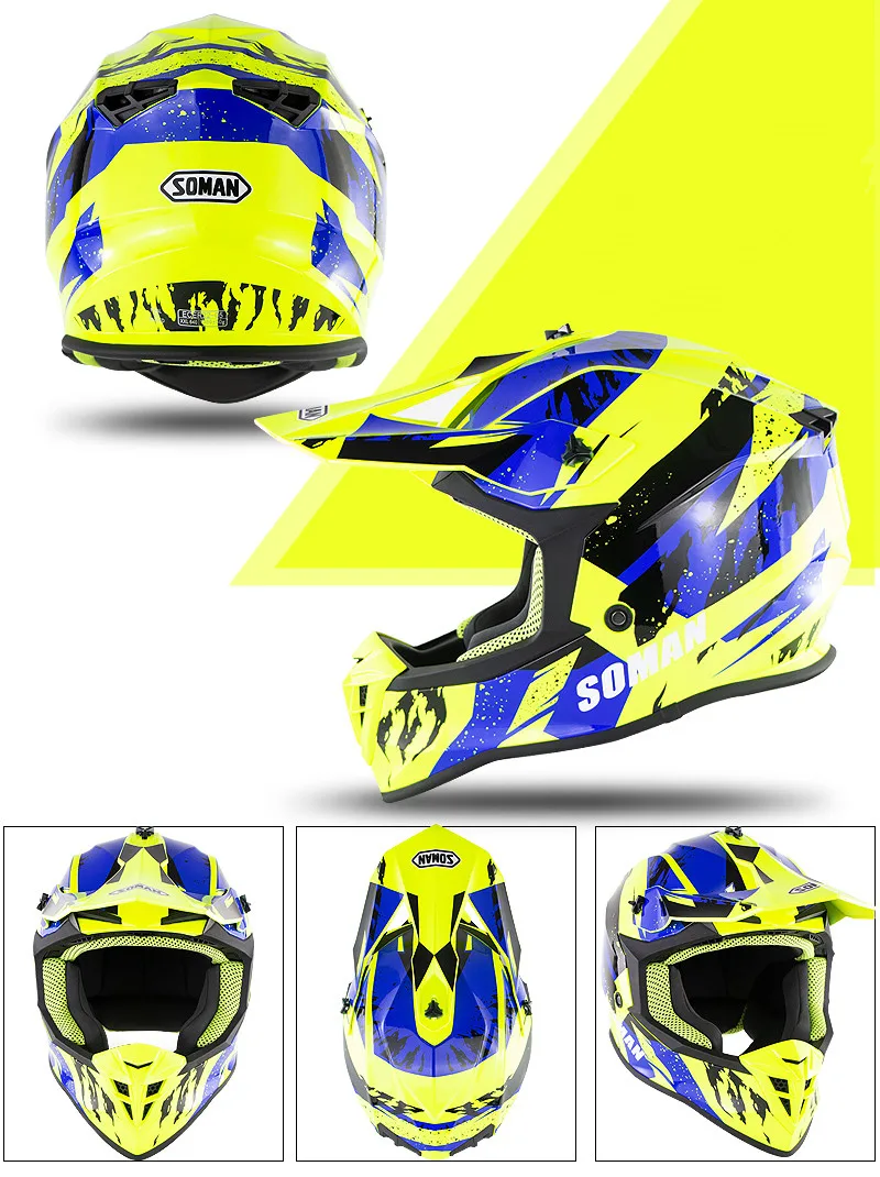 Soman Casco крутой гоночный шлем для мотокросса Ece Healmet горные шлемы Helt Dirt Bike Motocicleta Motosiklet cask модульный