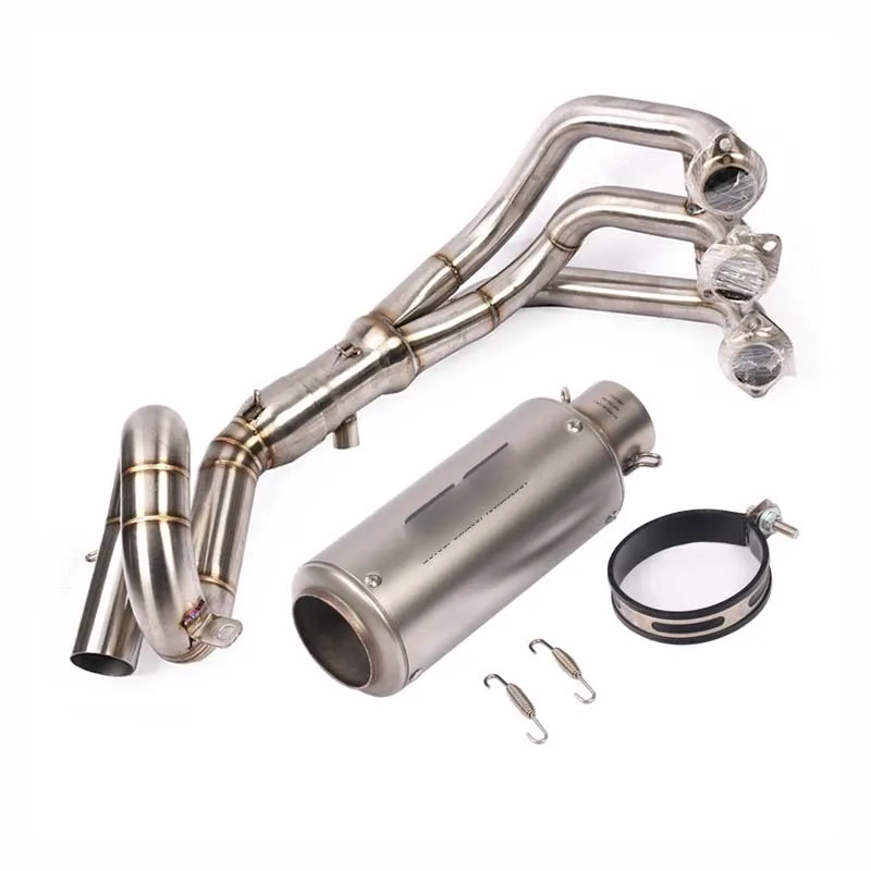 Слипоны MT-09 FZ-09 мотоцикл выхлопной полный системный глушитель Escape Baffle наконечник заголовок передней трубы для Yamaha MT09 FZ09