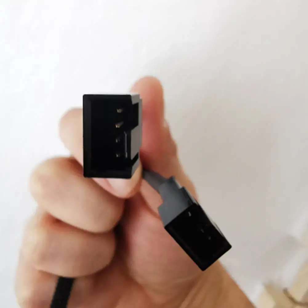 

Converter Wire Convenient PWM 4Pin Fan Extension Wire Simple Installation Knitted Converter Cable