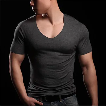

Short-sleeved T-shirt men Summer loose round neck white cotton t-shirt