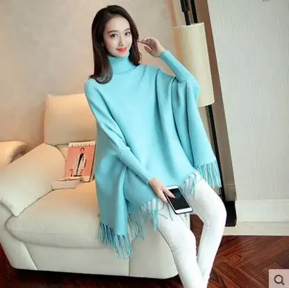 Белый плащ для feminino blusa tricot осенний сексуальный женский вязаный свитер женский пуловер с длинным рукавом и бахромой S372