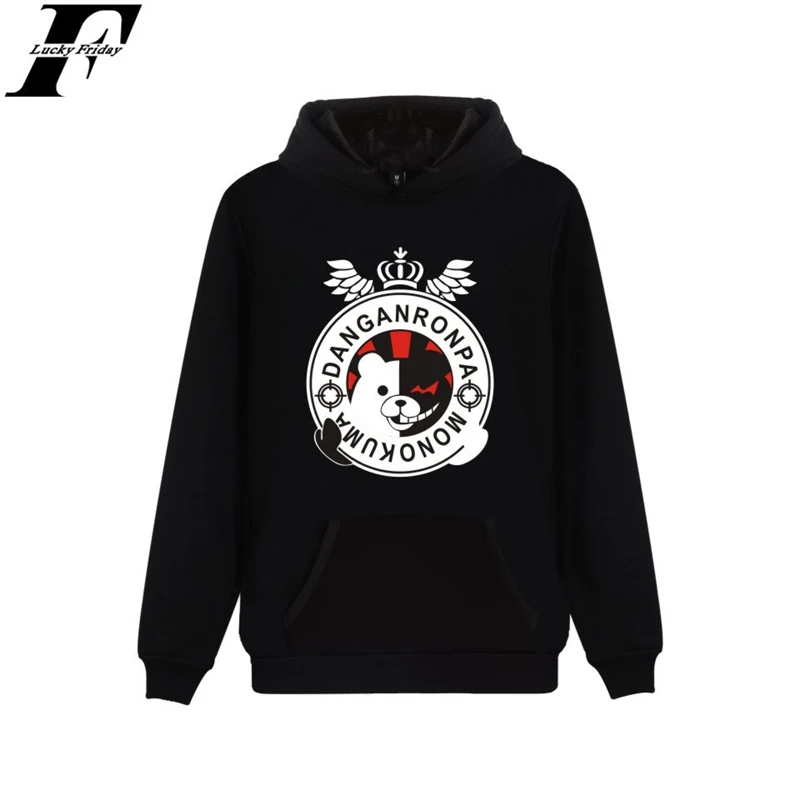 black and white anime hoodie
