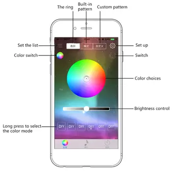 

4Pcs Car Underglow Flexible Strip LED APP Control RGB Decorative Atmosphere Lamp T8WF