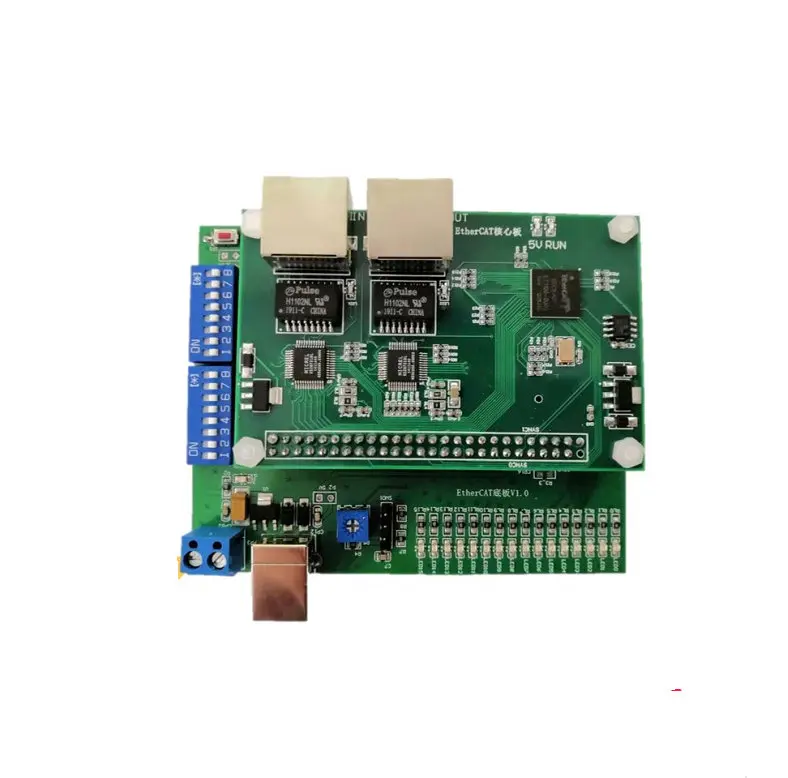 Макетная плата Ethernet Cat противоударный интерфейс для STM + Et1100/Ax58100 Can/485|Запчасти
