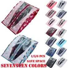 Faroot 1/5, 6 штук в партии, Портативный Водонепроницаемый путешествия мешок для обуви на молнии с окошком для просмотра с принтом мешочек-органайзер Обувные чехлы от пыли