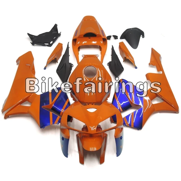 Полный комплект обтекателя Для Honda CBR600RR F5 2005 2006 CBR 600RR 05 06 ABS пластиковые детали для мотоцикла капоты-блеск для губ, оранжевые, синие