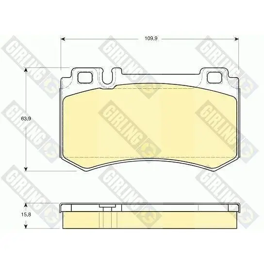 Колодки тормозные MERCEDES W211/209/220/215 AMG 55/63/65 задние
