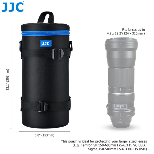 JJC Luxury Camera Lens Bag Pouch Case for Canon Lens Nikon Sony Olympus Fuji DSLR Photography Accessories Shoulder Bag Backpack DLP7II