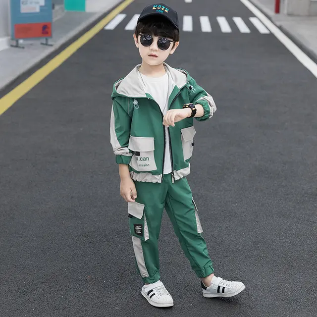 Tiener Jongens Kleding Outfits Kinderen Kleding Cargo Suits Casual Sport  Truien Jas + Broek 2 Stks/sets Kids Trainingspakken 6 8 10 12 13Y -  AliExpress Moeder \u0026 Kinderen