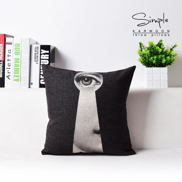14 Высокое Качество Милан Fornasetti дизайн из хлопка и льна художественный Подушка Чехол для подушки с декором Форназетти подушки Fornasetti - Цвет: 14