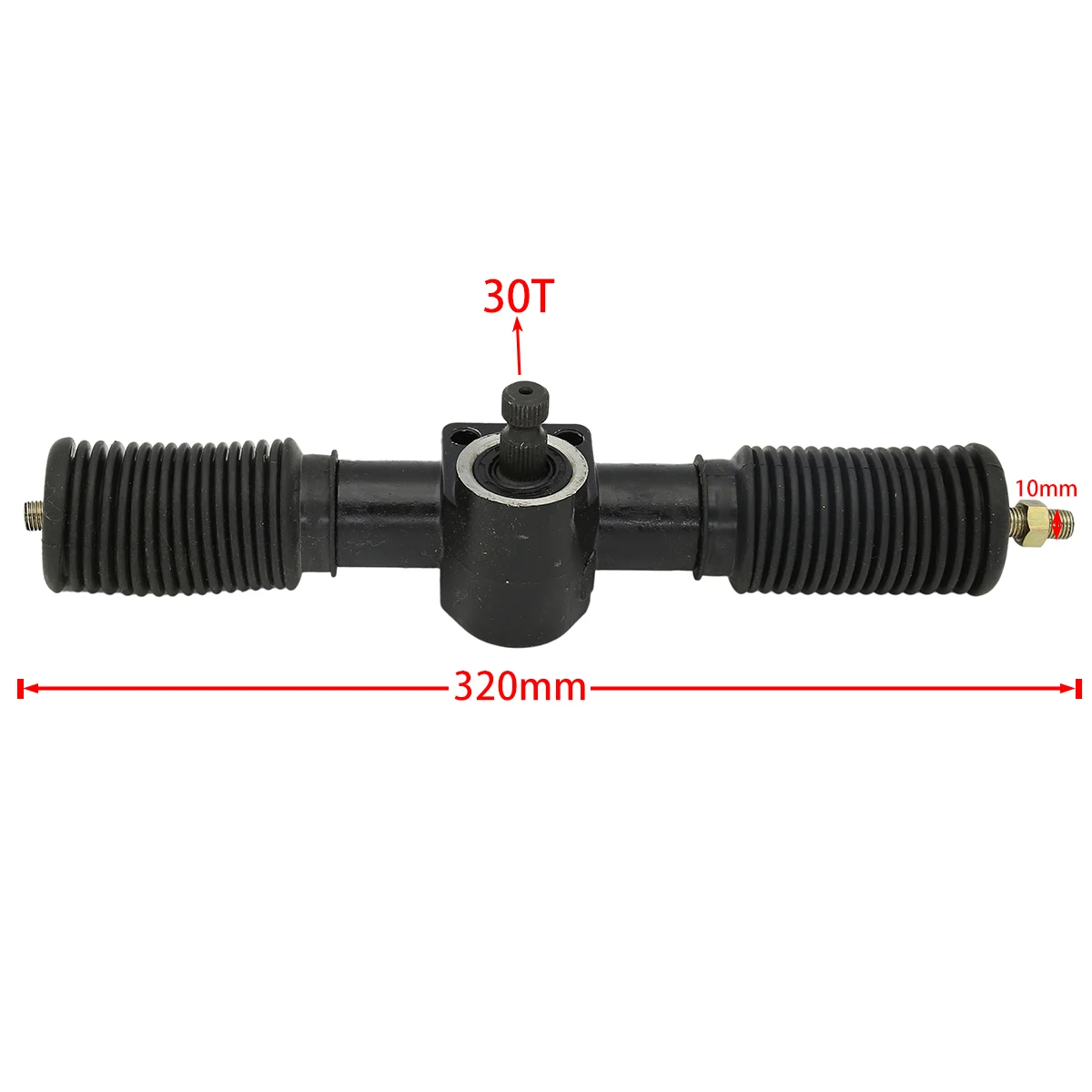 

320mm 30T Power Steering Gear Rack Pinion Assy Fit For DIY China Go Kart Buggy Karting ATV UTV Bike Parts
