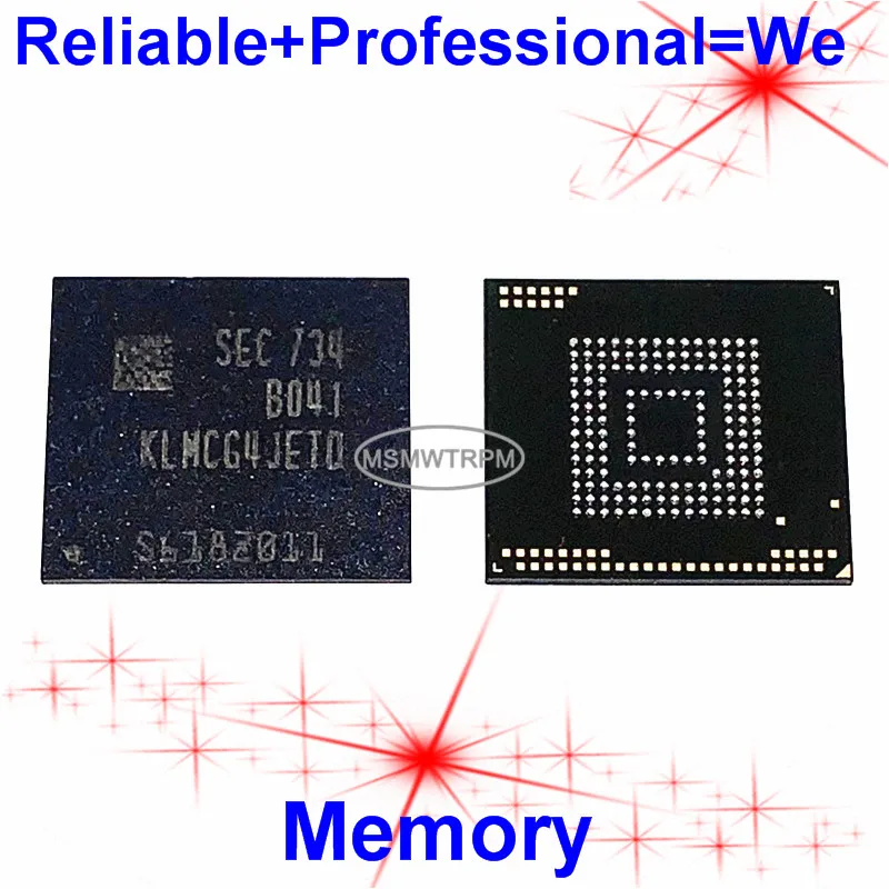 KLMCG4JETD-B041 BGA153Ball EMMC 64 GB мобильный телефон памяти новый оригинальный и подержанных