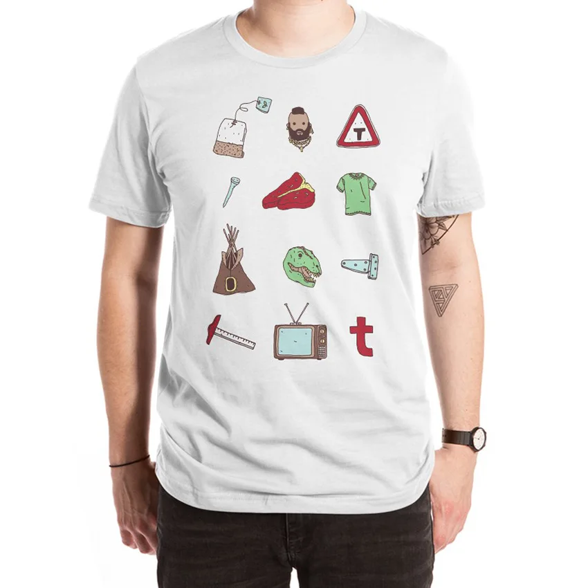 Футболка mr. T tea street signs tv T-bone steak teepee |