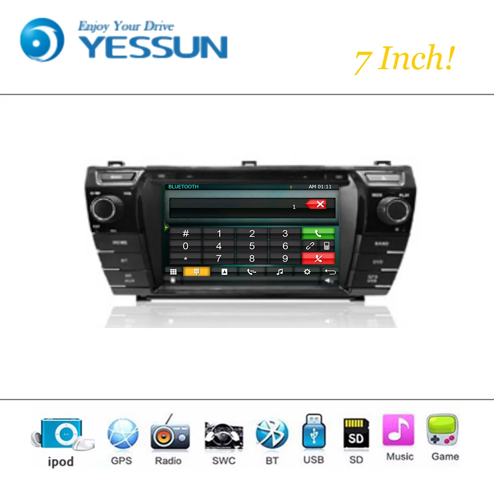 Автомобильный dvd плеер система Android Wince для Toyota Corolla 2014 2015 2016 автомагнитола стерео