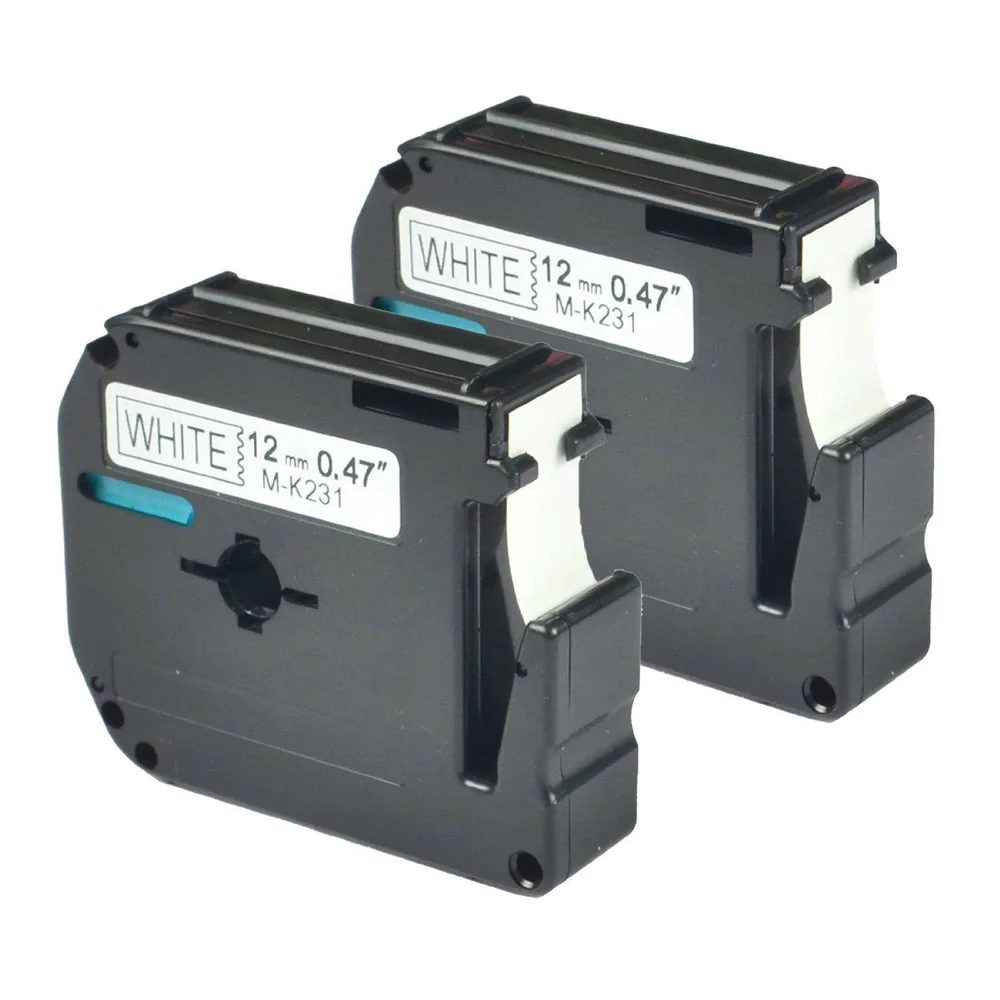 M-K231 M-K631 этикетка кассеты для Brother P-touch PT65 12 мм* 8 м черный и белый