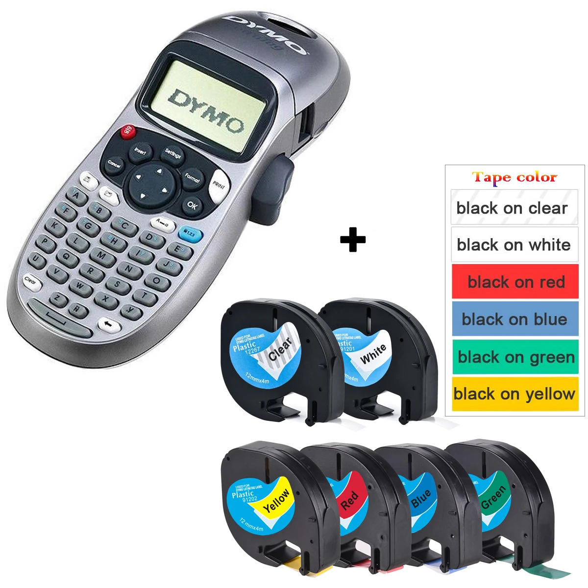 Dymo impresora de etiquetas de mano, dispositivo de impresión de etiquetas  de LT 100H, Original, para LT 12267, 91201, 91202, 91203, 91204, 91205,  18769, 18771|dymo letratag|letratag dymodymo label printer - AliExpress