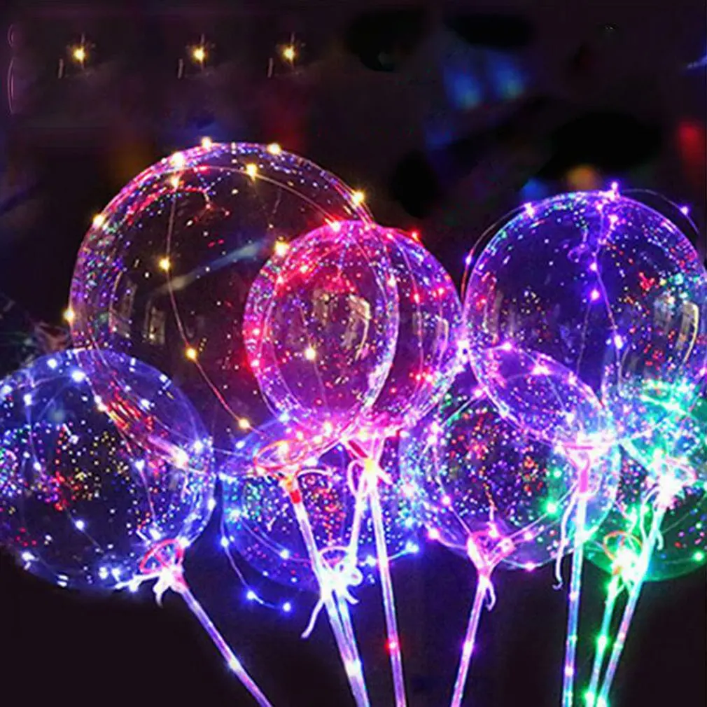 

LED Lighting Wave Balloon Shines Brightly Festival Night Market Wedding Party Decoration Flashing Lights Balloon