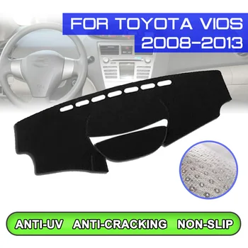 

Car Dashboard Mat Anti-dirty Non-slip Dash Cover Mat UV Protection Shade for Toyota VIOS 2008 2009 2010 2011 2012 2013
