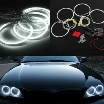

12V 4pcs Angel Eyes Light For BMW E36 E38 E39 E46 6000K White Headlight LED CCFL Halo Rings Car Styling Replace Accessories