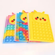 

Cartoon Pop Its A5 Notebook 40 Pages School Writing Book Fidget Toys Notebook Student Supplies Kids Relieve Stress Notebook Gift
