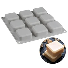 9 даже большой лоток для льда Гигантский Большой квадратный силиконовый шоколадный торт желе конфеты кубик DIY чайник Бар Кухня выпечки Инструменты
