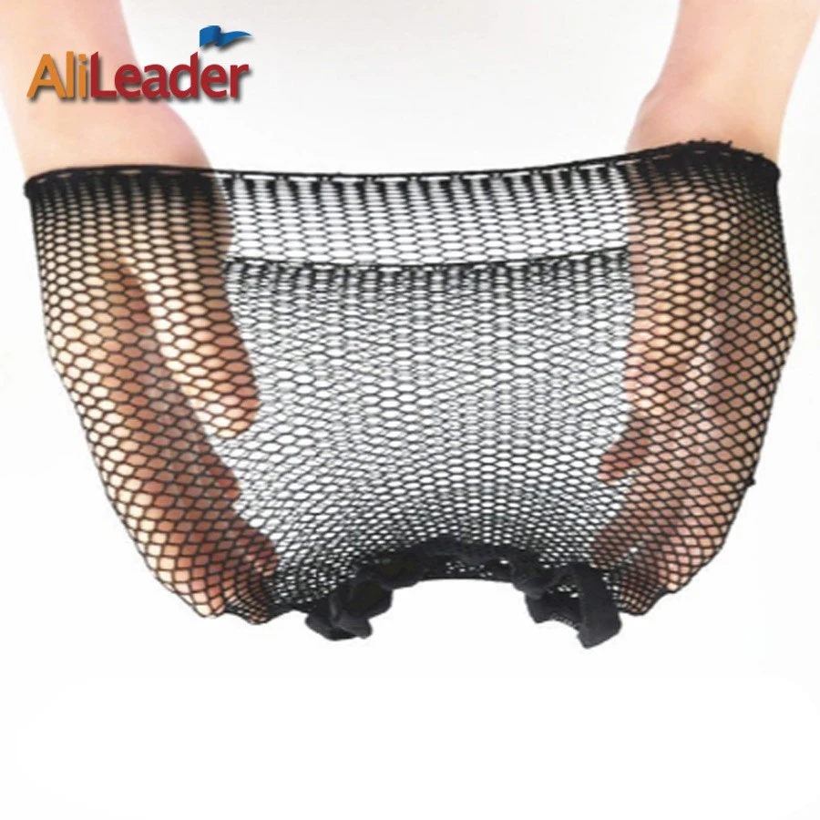 Nueva moda de redes 1-5 unids/lote negro de malla de peluca tejida neto genial tejido de malla gorra con elástico Invisible red para cabello de nailon