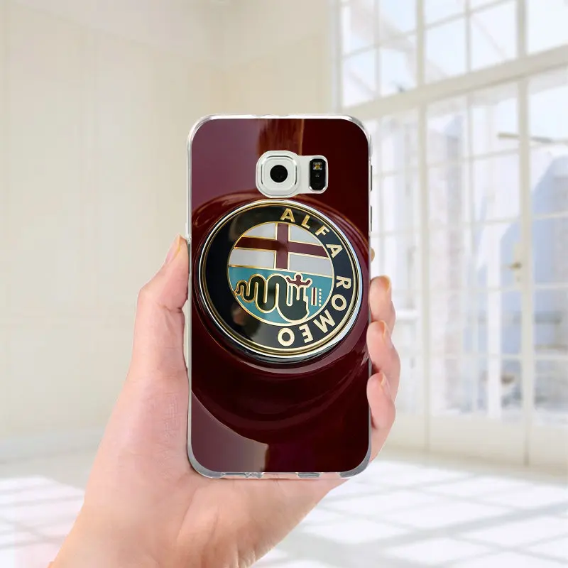 С принтом «Тачки», Alfa Romeo логотипы мягкие чехлы для телефонов для samsung Galaxy J1 J2 J3 J5 J7 Prime Pro A10 A20 A30 A40 A50 A60 A70 A80 A90 - Цвет: Picture 3