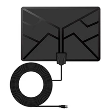 Antenna Signal 1080 Miles Range 4K Digital HDTV Indoor TV Antenna 1080P Signal Receiver Booster Flat Design Without Amplifier