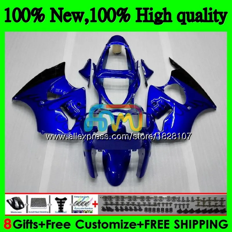 Корпус для KAWASAKI ZX-636 ZX 6R 636 600 черный Пламя CC 6 R ZX636 13BS. 68 600CC ZX-6R ZX600 ZX6R 00 01 02 2000 2001 2002 обтекатель