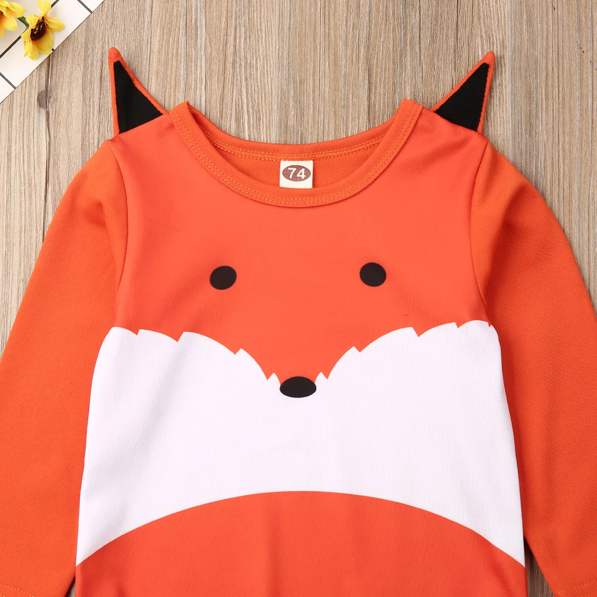 Infant Baby Girls Boys Long Sleeve Animal Print Clothes Jumpsuit Romper Outfits